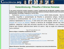 Tablet Screenshot of consciencia.org